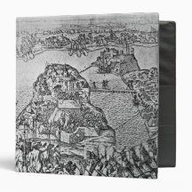 Map of the Siege of Malta in 1565 Vinyl Binder