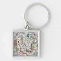 Map of the Southern Hemisphere 2 Key Chains