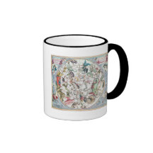 Map of the Southern Hemisphere 2 Mugs