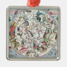 Map of the Southern Hemisphere 2 Christmas Ornament