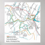 Map of the World War II Battle of Stalingrad Poster