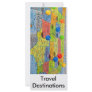 map , Travel Destinations Rack Card Template