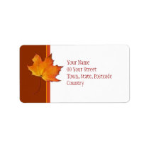 Maple Leaf Address Label