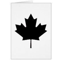 Maple Leaf Black Transp The MUSEUM Zazzle Gifts Cards