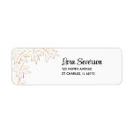 Maple Leaf Edge Return Address Label