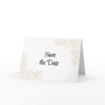 Maple Leaf Edge Wedding Save the Date Announcement