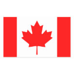 Maple Leaf Symbol Rectangle Sticker