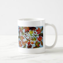 Maple Leaf Vortex painting Coffee Mug