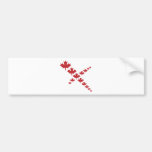 Maple leafs cross bumper stickers