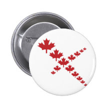 Maple leafs cross button