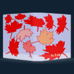 Maple Leaves Canada Binder