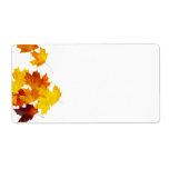 Maple leaves custom shipping labels