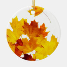 Maple leaves ornament
