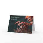 Maple reflections sympathy card