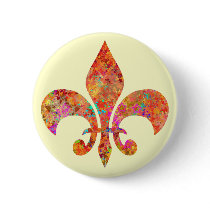 Maple Star Designer Fleur-de-Lis Buttons