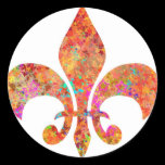 Maple Star Designer Fleur-de-Lis stickers