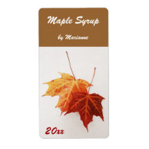 Maple syrup canning label