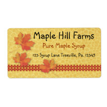 Maple Syrup Label
