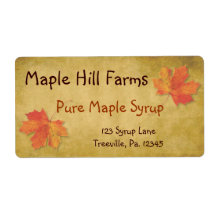 Maple Syrup Label
