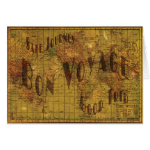 Mapping My Travels Greeting Card