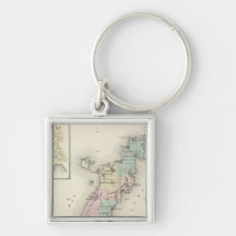 Maps of Door County, Sturgeon Bay and Jenny Keychains