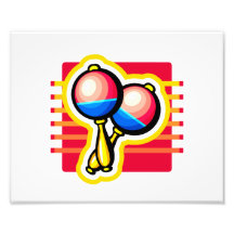 Maracas pink and blue and yellow graphic image photo art