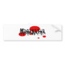 Maranatha 2 rond rouge bumper sticker