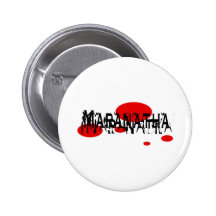 Maranatha 2 rond rouge pinback buttons
