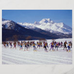 Marathon de ski d'Engadin, Silvaplana, Suisse Wint Prospectus Avec Motif