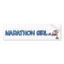 marathon girl bumper sticker