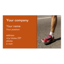 "Marathon man" business card