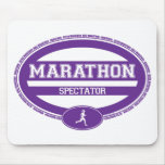 Marathon Oval for Athletes and Spectators Mousepads