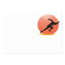 Marathon Runner Athlete Running Finish Line Business Card Template