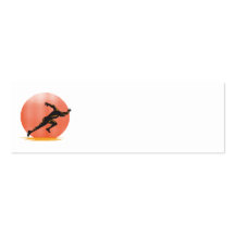 Marathon Runner Athlete Running Finish Line Business Card