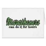 Marathoners Can Do It for Hours Cards