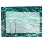 Marble Calendar Dry Erase Board - Teal