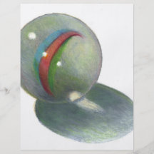 MARBLE IN COLOR PENCIL: REALISM ART FULL COLOR FLYER