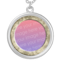 marble photo frame necklace