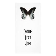 Marble Swallowtail Butterfly Personalized Photo Card