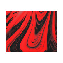 Marbled Art, Red, Black Wrapped Canvas Art Stretched Canvas Prints