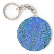 Marbled Blue Waters Keychains