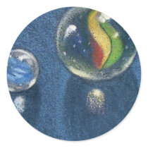 MARBLES IN COLOR PENCIL