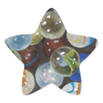 Marbles in Colour Pencil: realism art stickers
