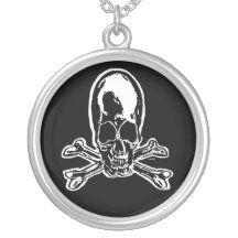 Marc Vachon Holywd Skull Sterling Silver Necklace
