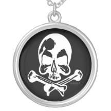 Marc Vachon OG Skull Sterling Silver Necklace