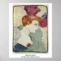 Marcelle Lendert By Henri De Toulouse-Lautrec Posters