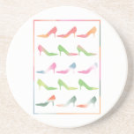March of the Pastel Pumps Drink Coaster