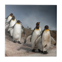 March of the Penguins Ceramic Tile