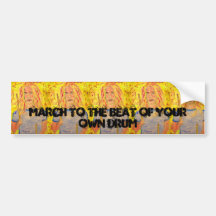 march to the beat bumper stickers