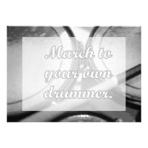 March to your own drummer tom background invite